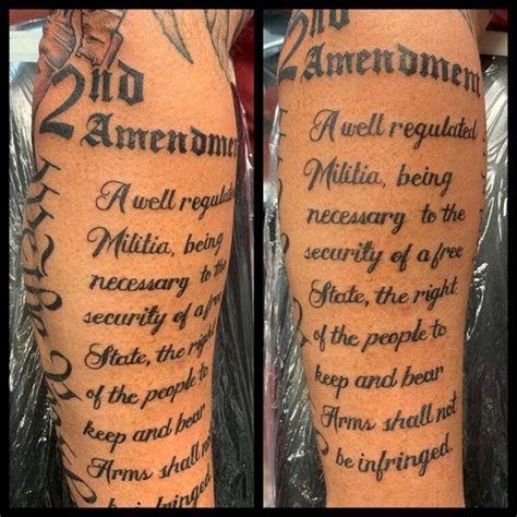 Defend Your Rights: Show Your Support with 2nd Amendment Tattoo